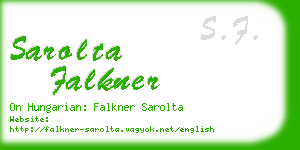 sarolta falkner business card
